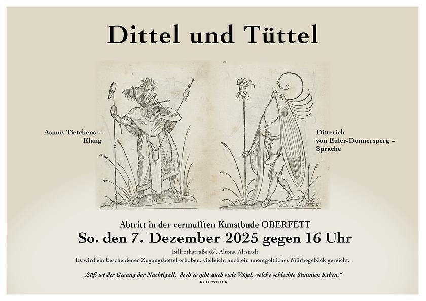 Dittel und Tüttel Abtritt